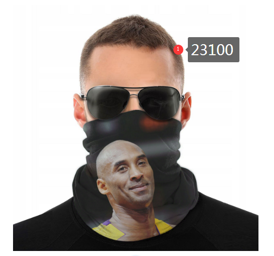 NBA 2021 Los Angeles Lakers #24 kobe bryant 23100 Dust mask with filter->nba dust mask->Sports Accessory